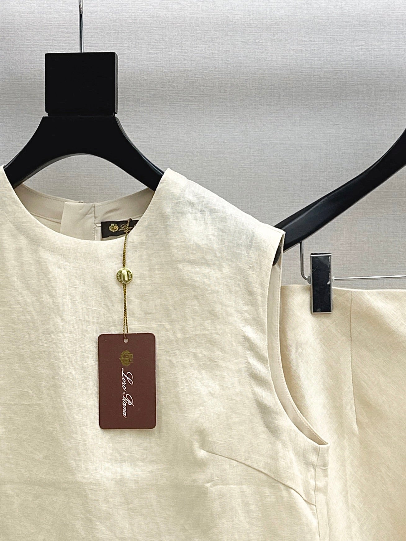 Lor*P 25ss lace trim vest and long skirt suit