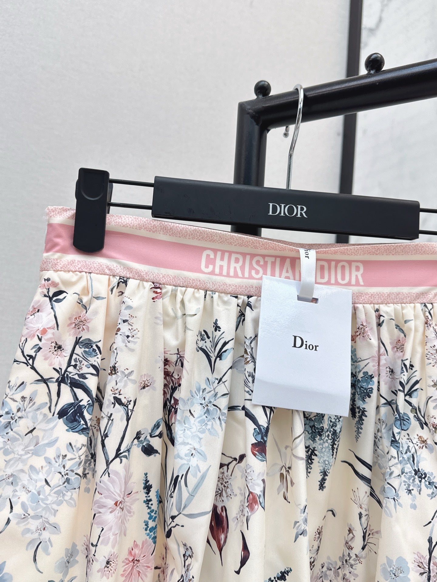 D*r 25ss print flared mid-length skirt