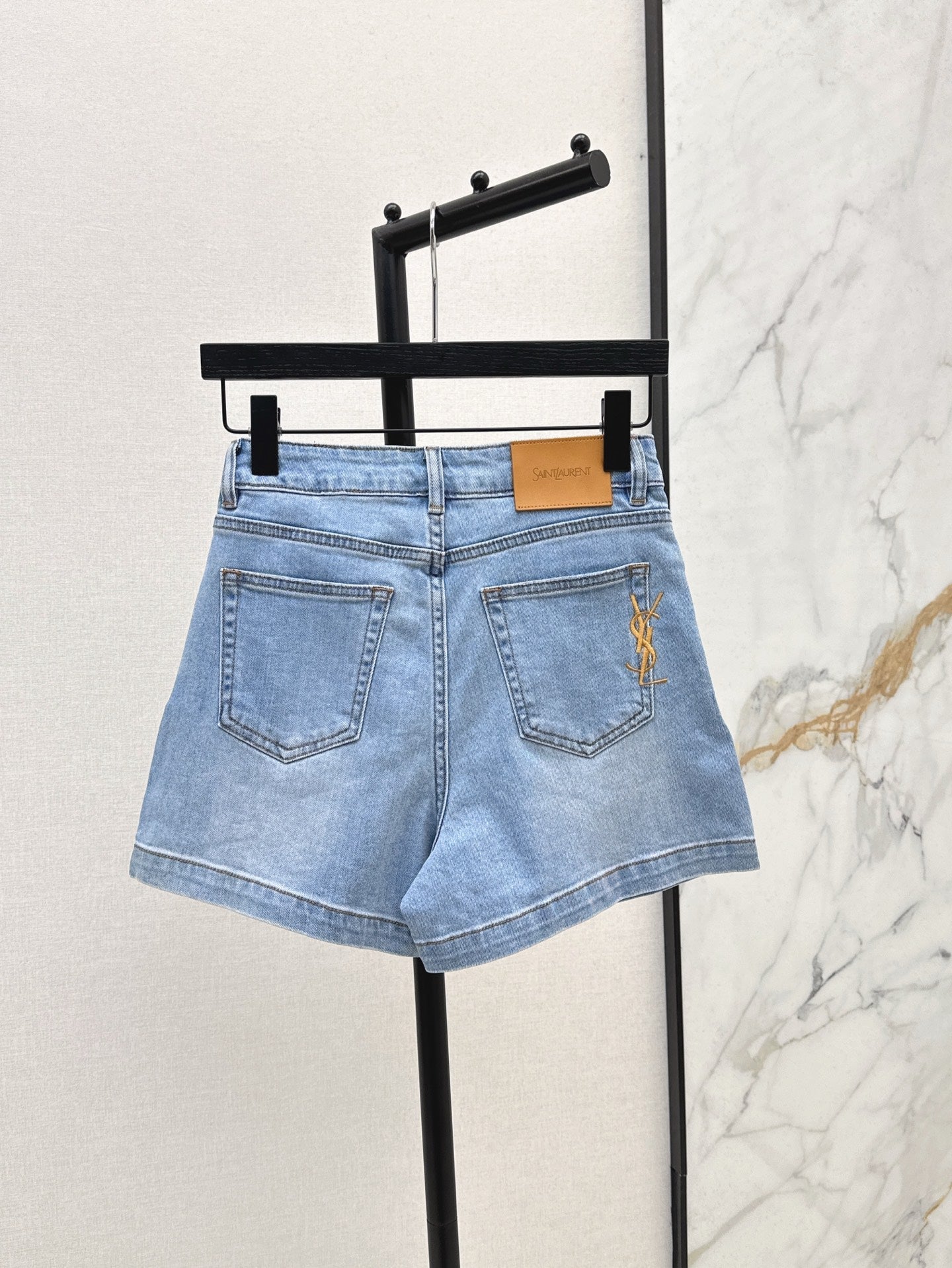 YS* 25ss embroidered denim shorts