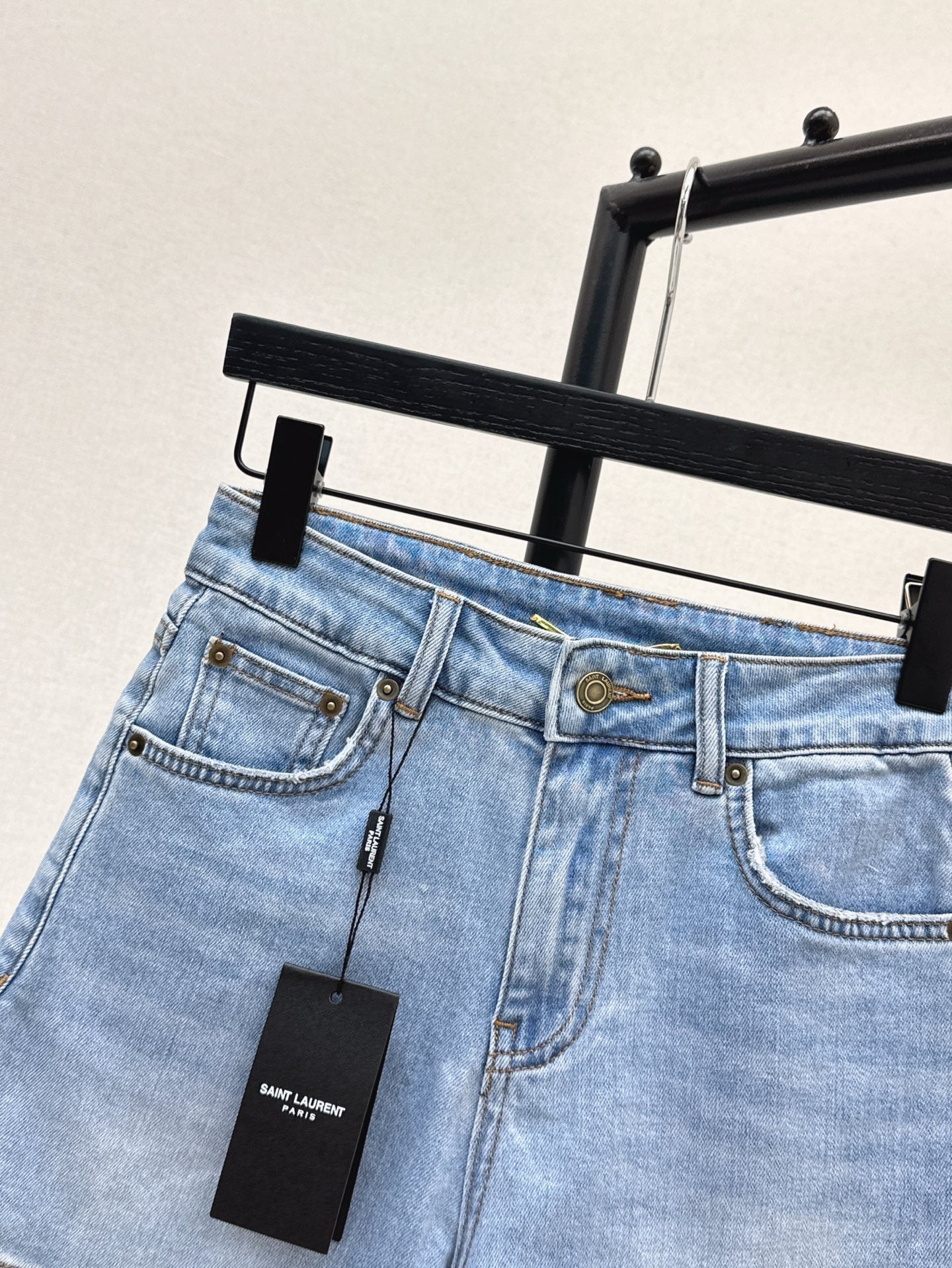 YS* 25ss embroidered denim shorts