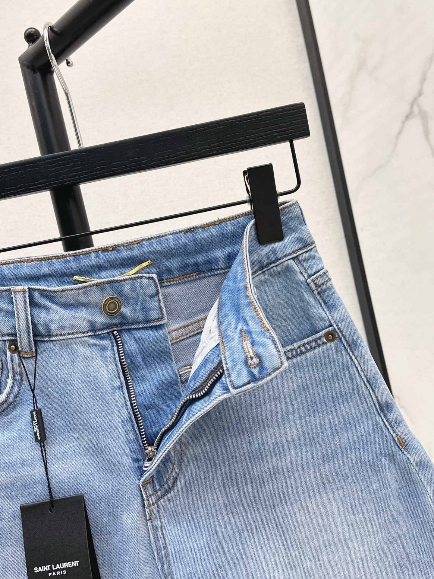 YS* 25ss embroidered denim shorts