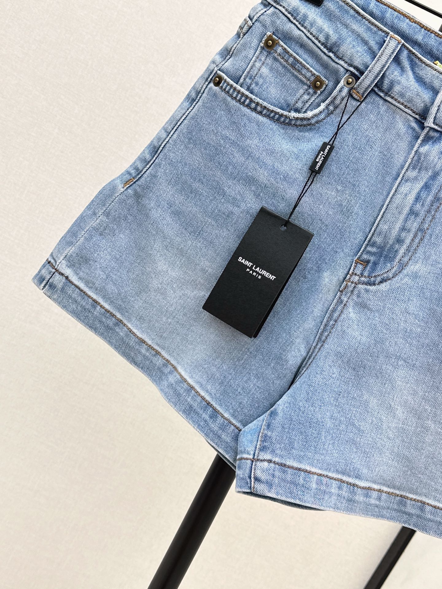 YS* 25ss embroidered denim shorts