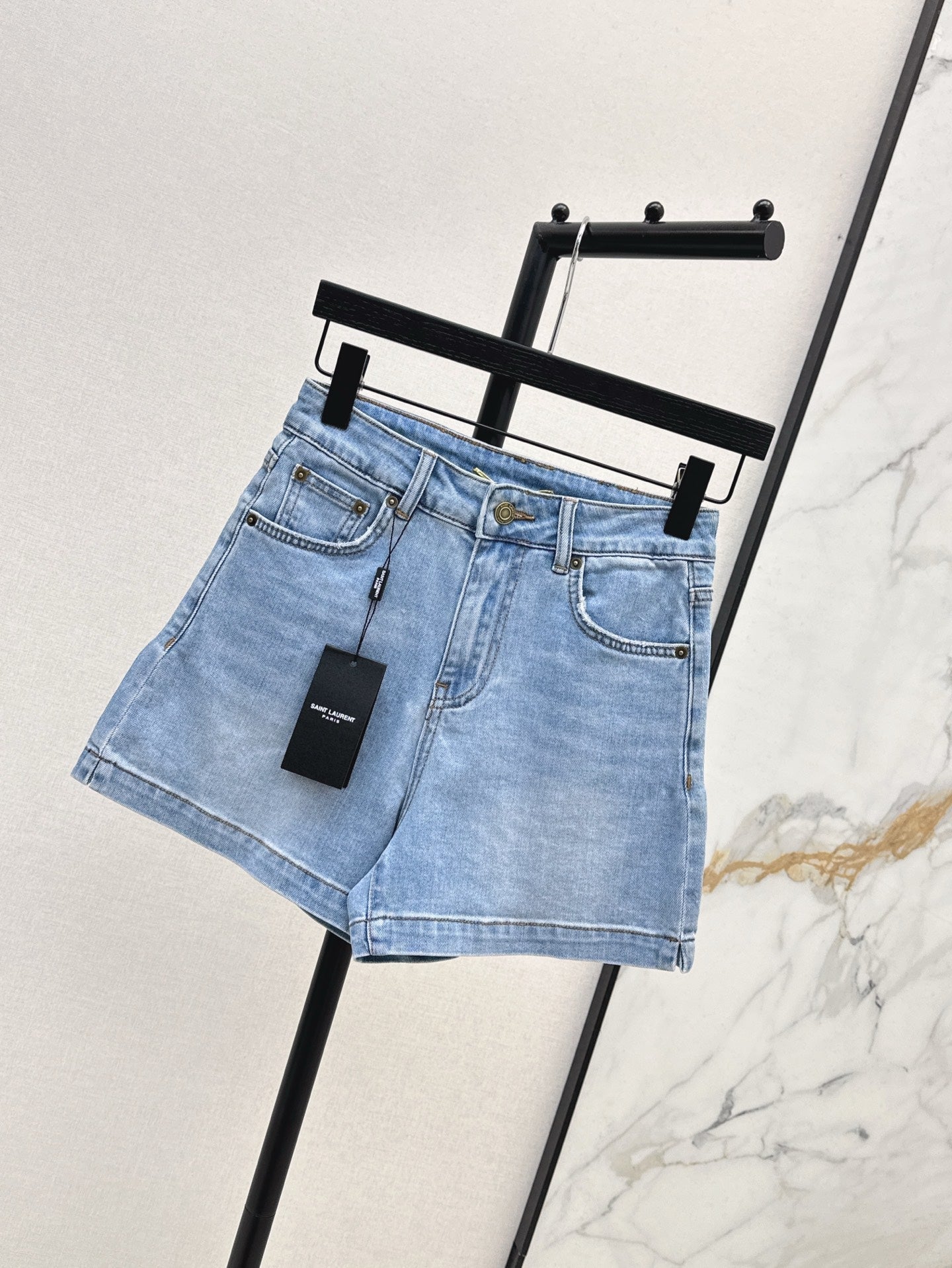 YS* 25ss embroidered denim shorts