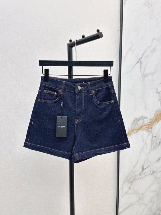 YS* 25ss embroidered denim shorts