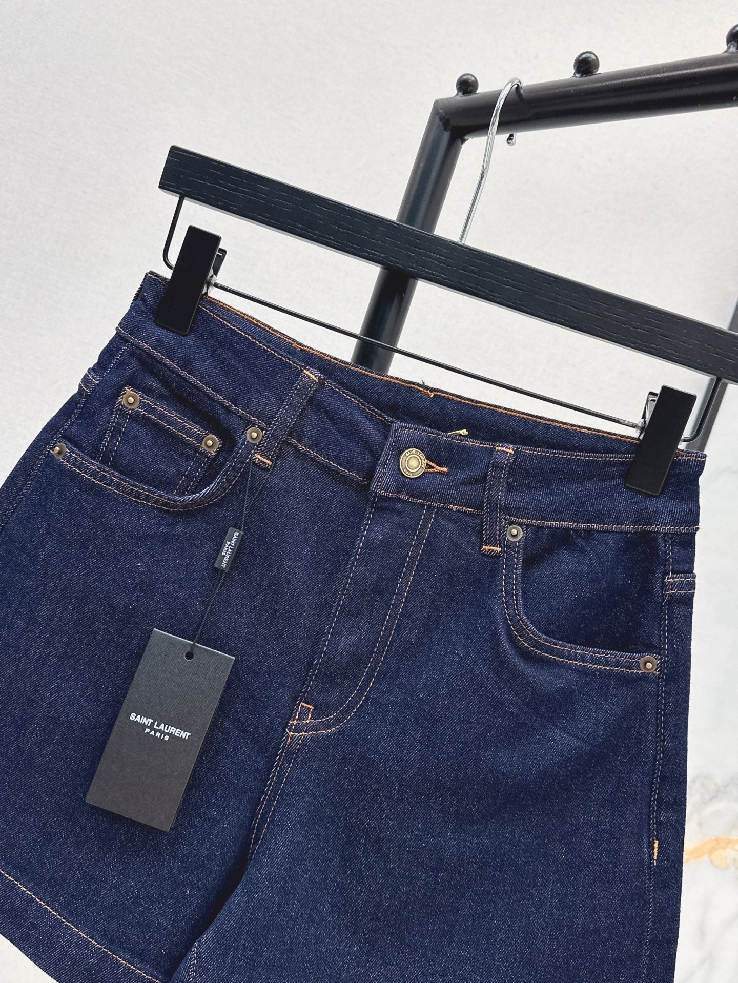 YS* 25ss embroidered denim shorts