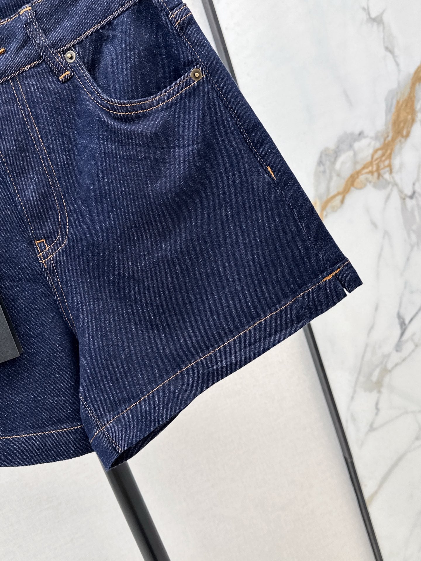 YS* 25ss embroidered denim shorts