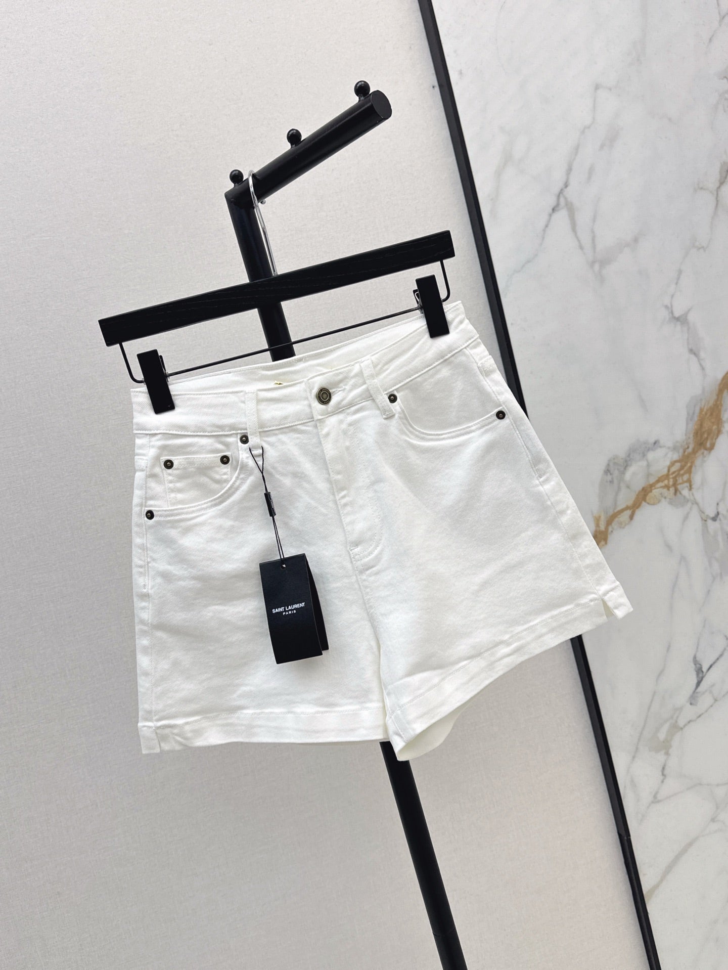 YS* 25ss embroidered denim shorts