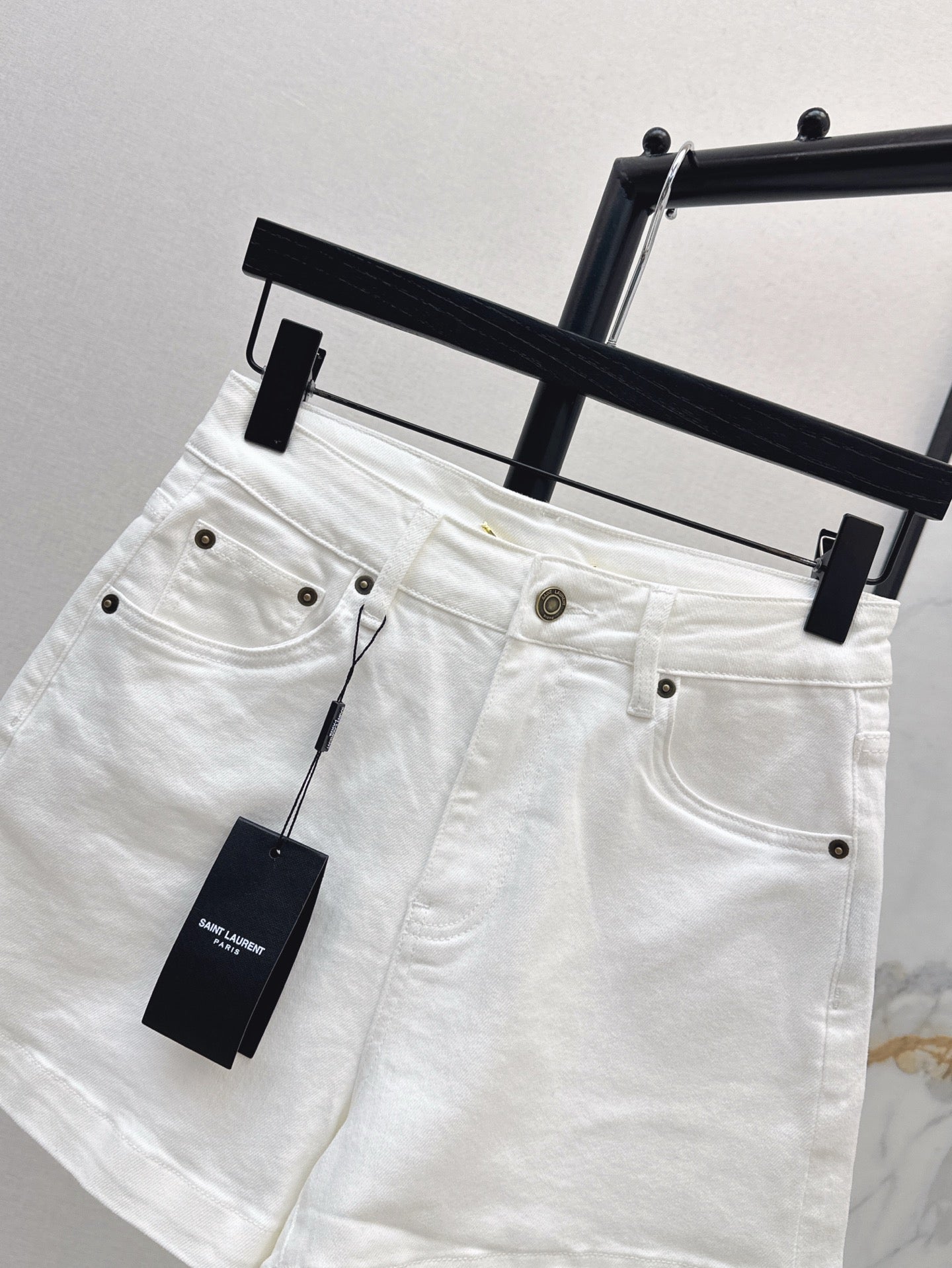 YS* 25ss embroidered denim shorts