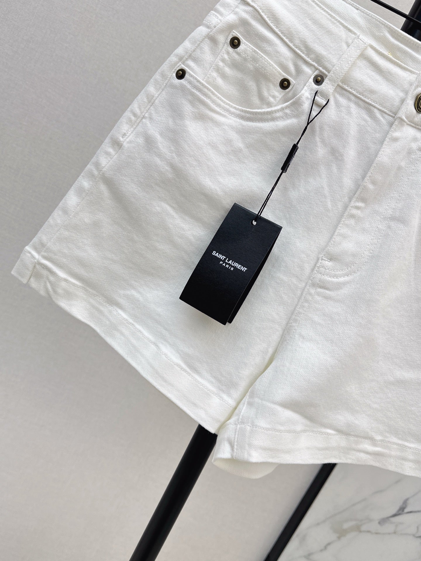 YS* 25ss embroidered denim shorts