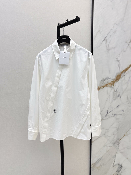 D*r 25ss Oblique buckle shirt