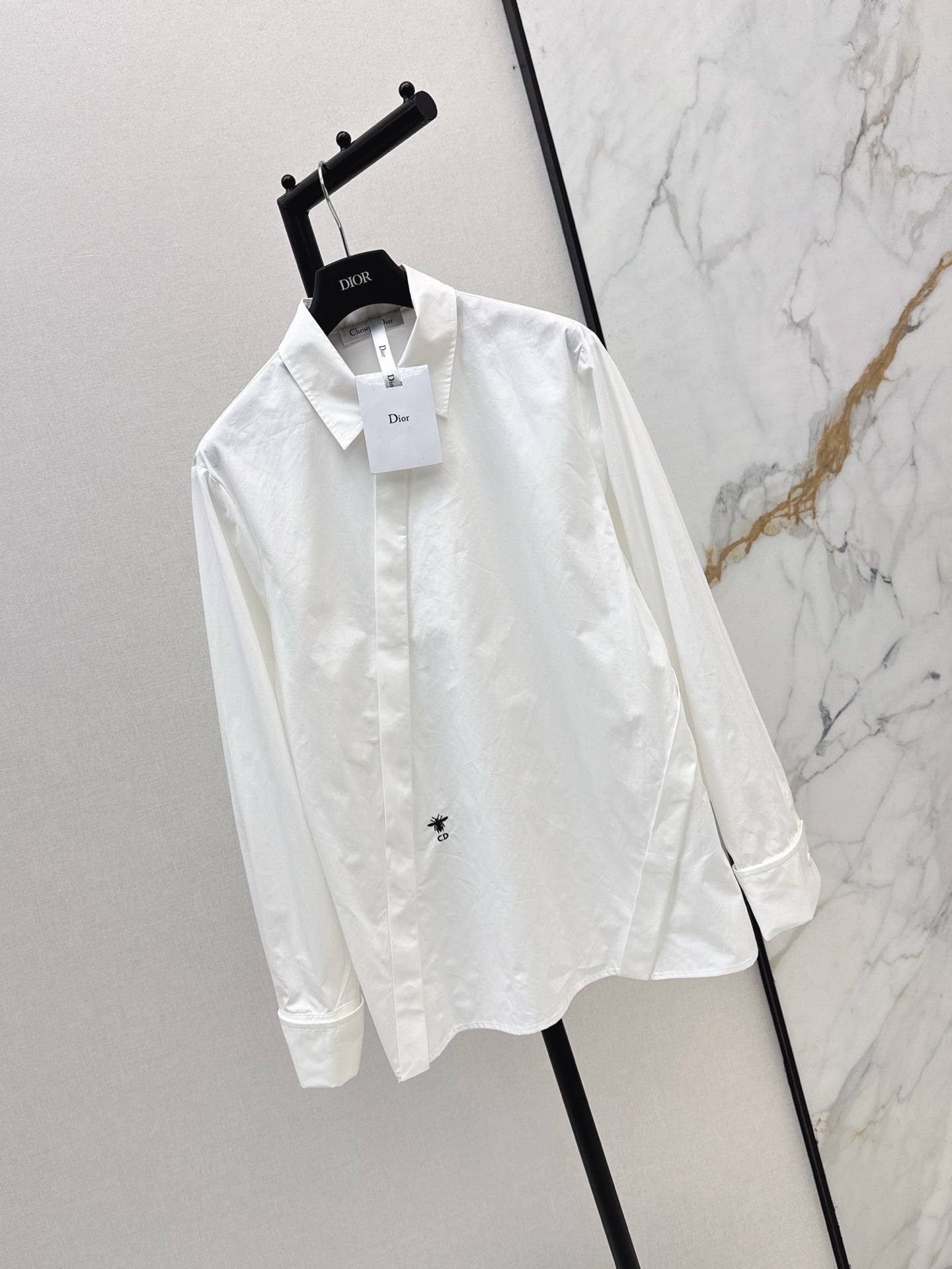 D*r 25ss Oblique buckle shirt