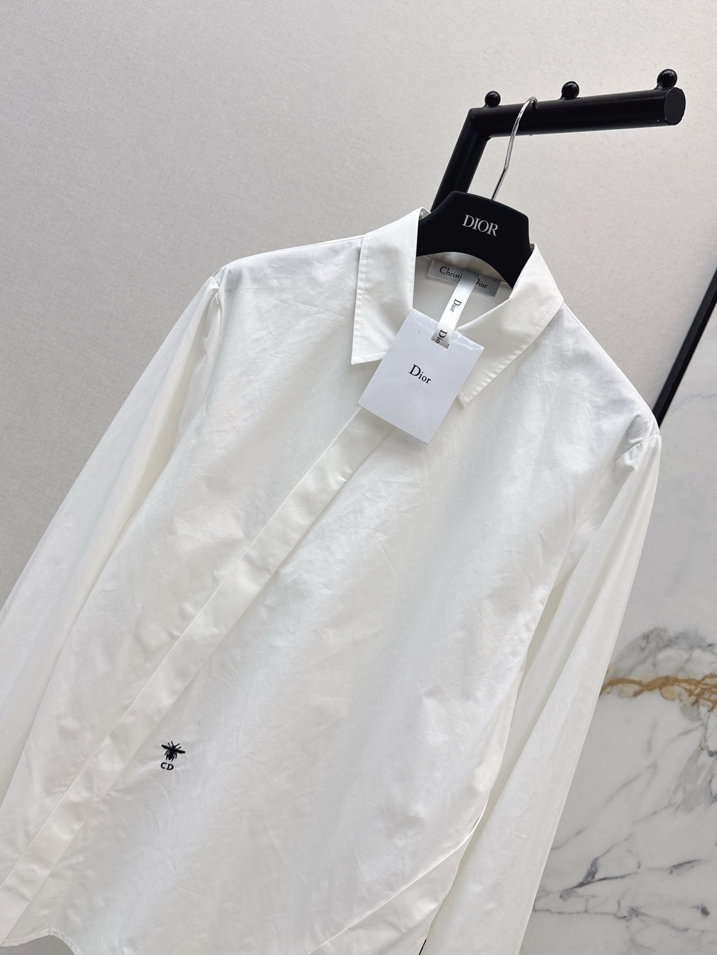 D*r 25ss Oblique buckle shirt