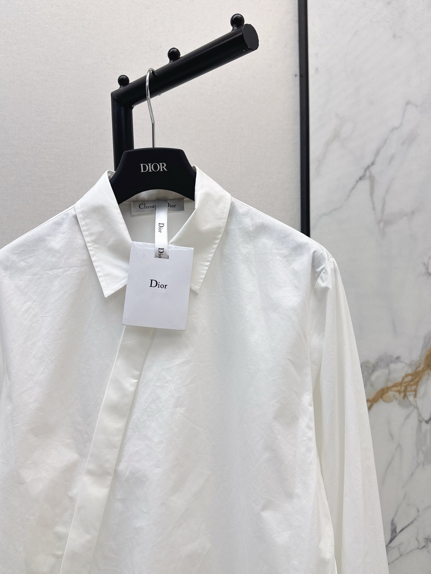 D*r 25ss Oblique buckle shirt