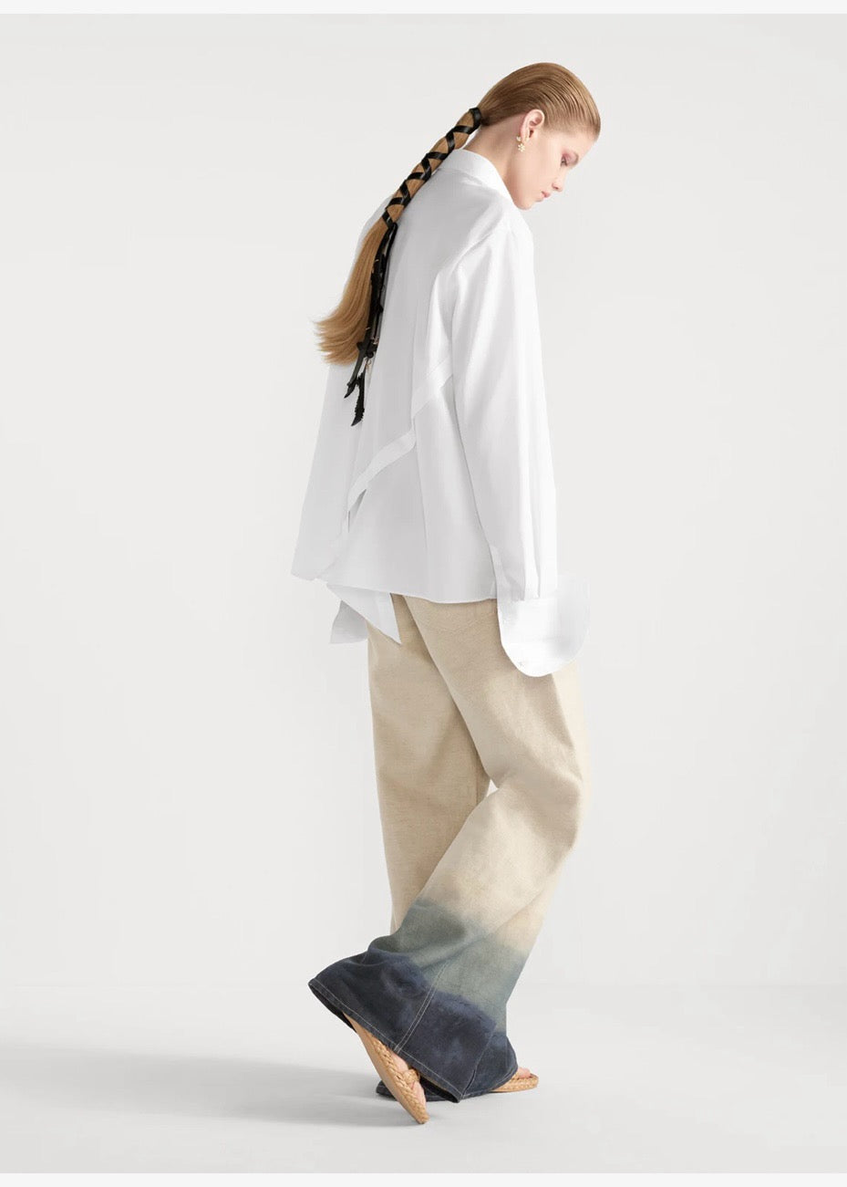 D*r 25ss Oblique buckle shirt