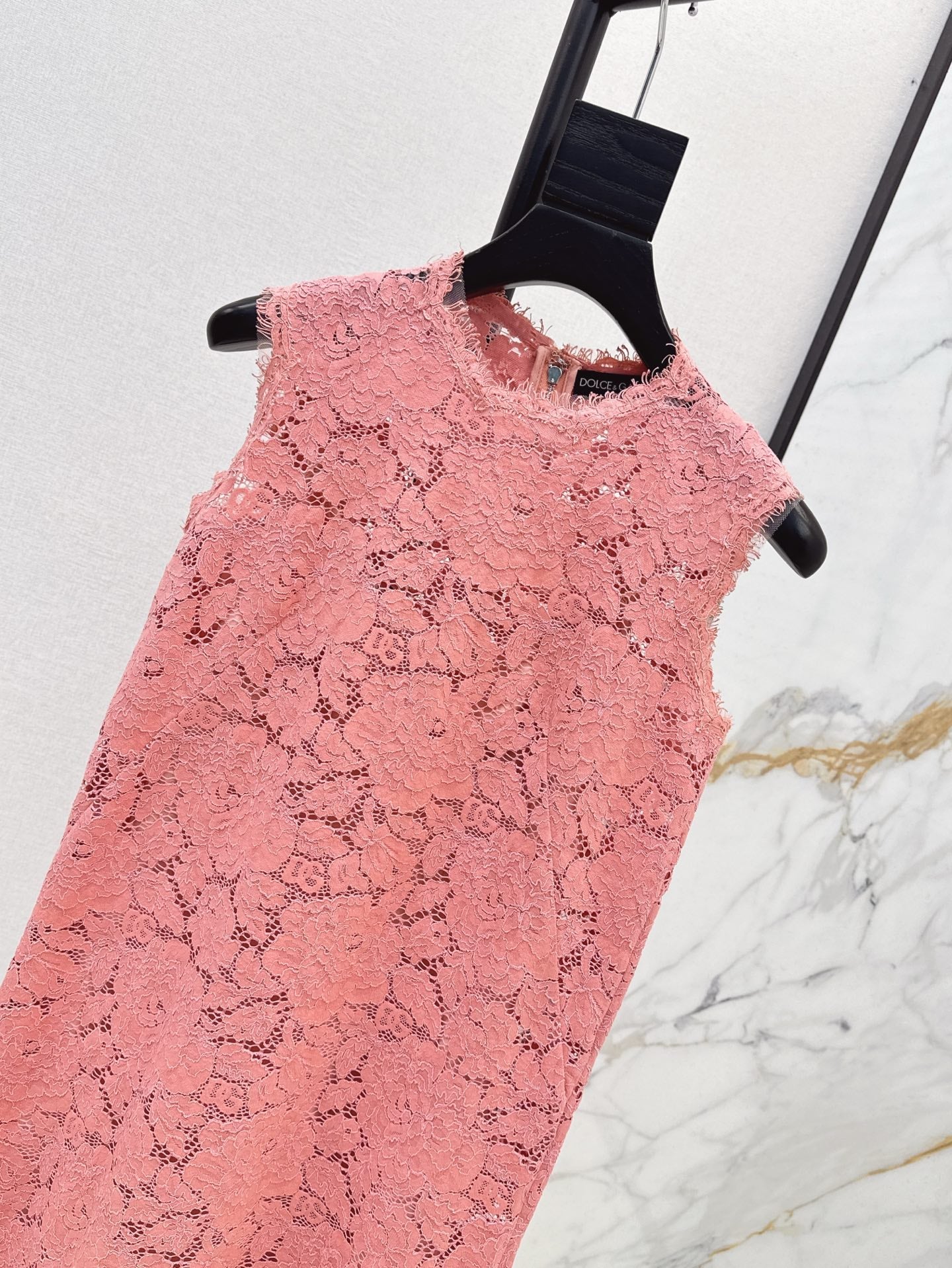 D*Gab 25ss sleeveless floral lace fit A-line dress