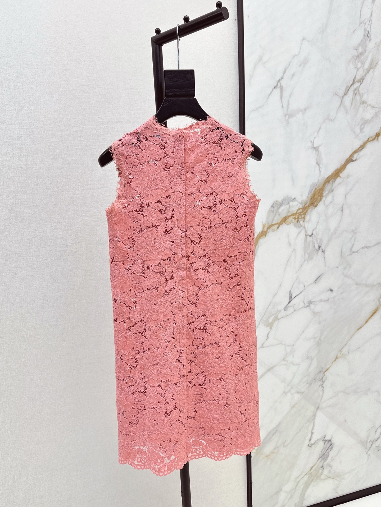 D*Gab 25ss sleeveless floral lace fit A-line dress