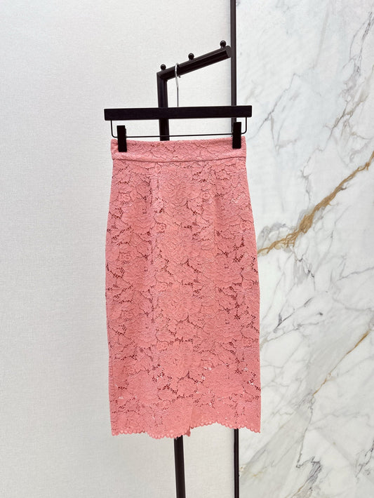 D*Gab 25ss floral lace pencil skirt