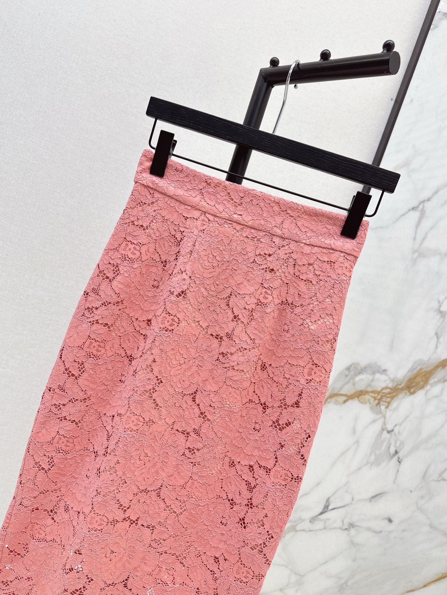 D*Gab 25ss floral lace pencil skirt