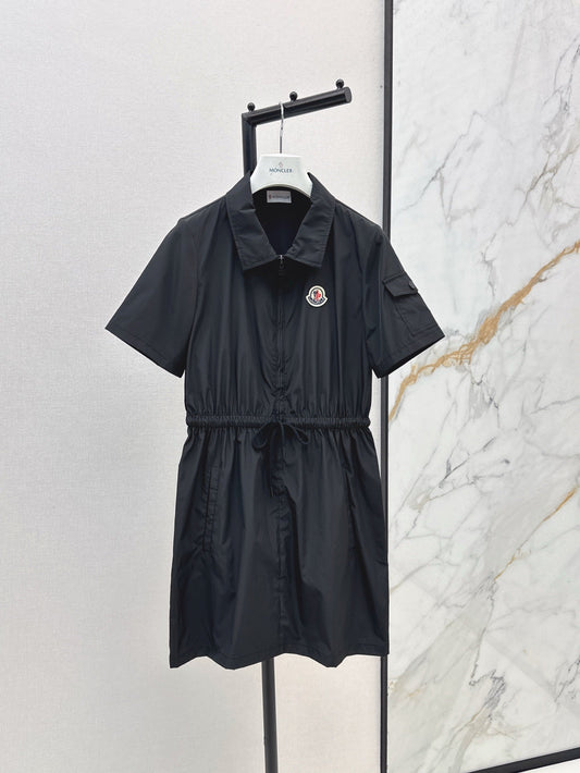 Monc* 25ss drawstring waist shirt dress