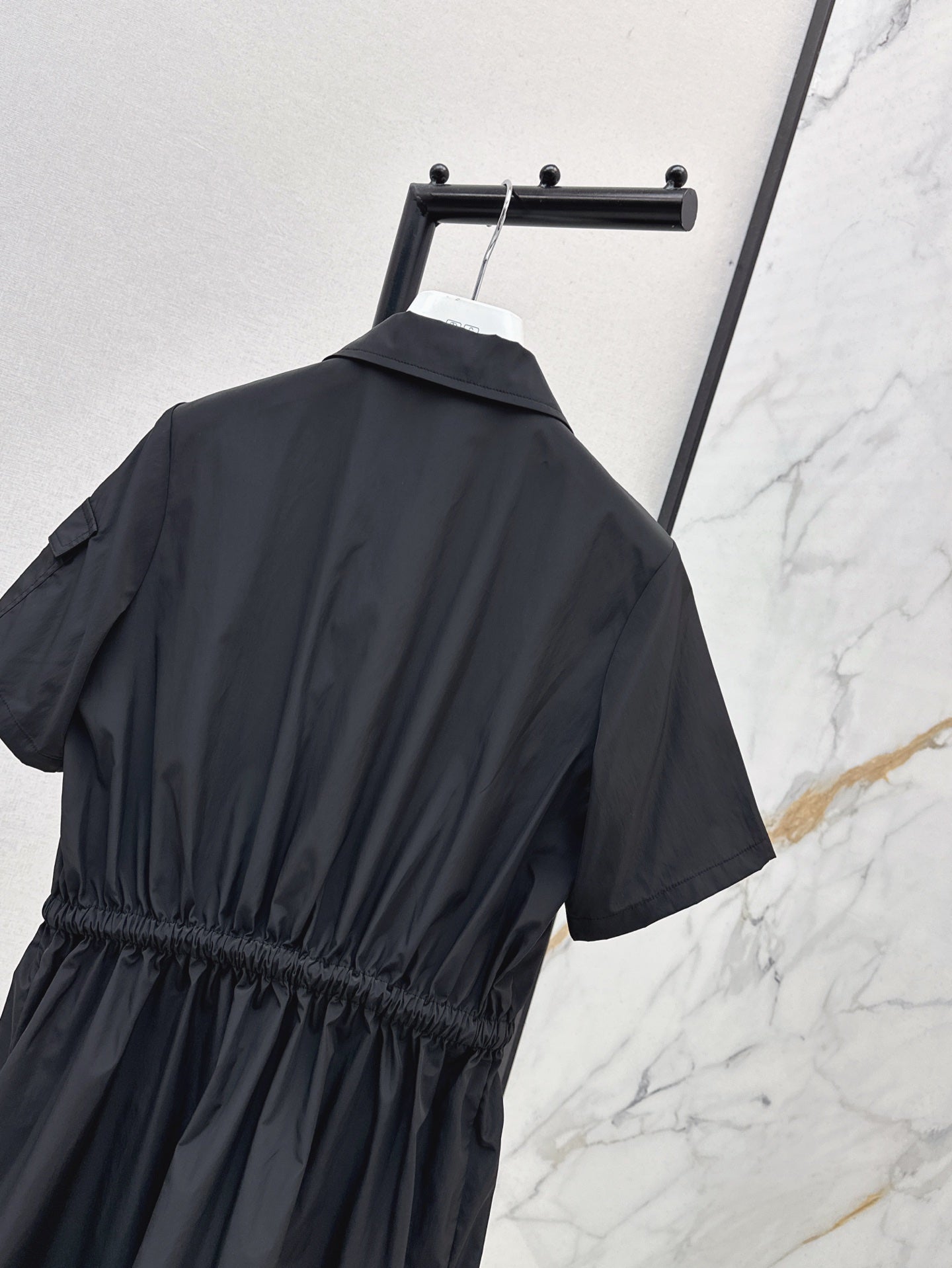 Monc* 25ss drawstring waist shirt dress