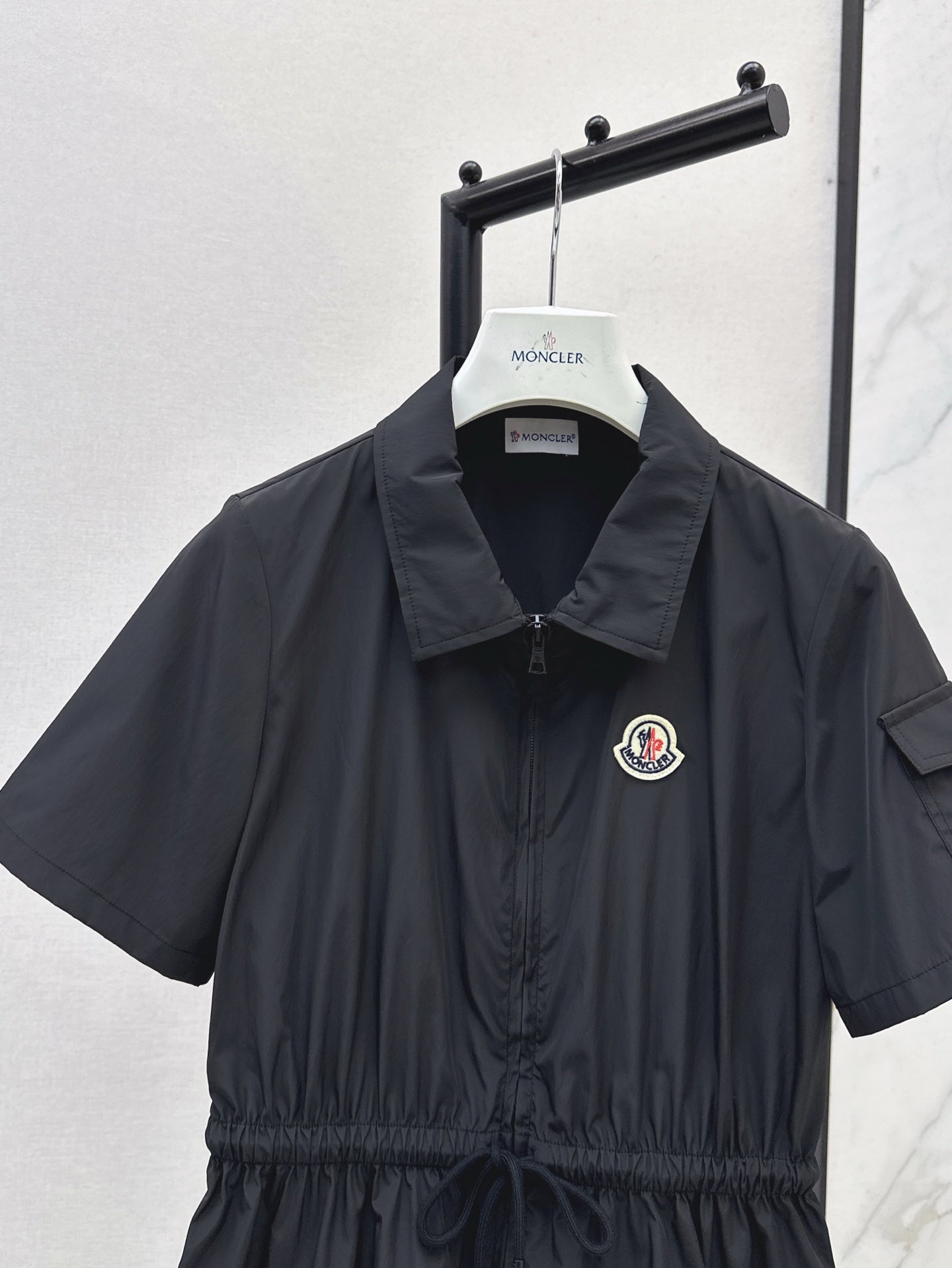 Monc* 25ss drawstring waist shirt dress