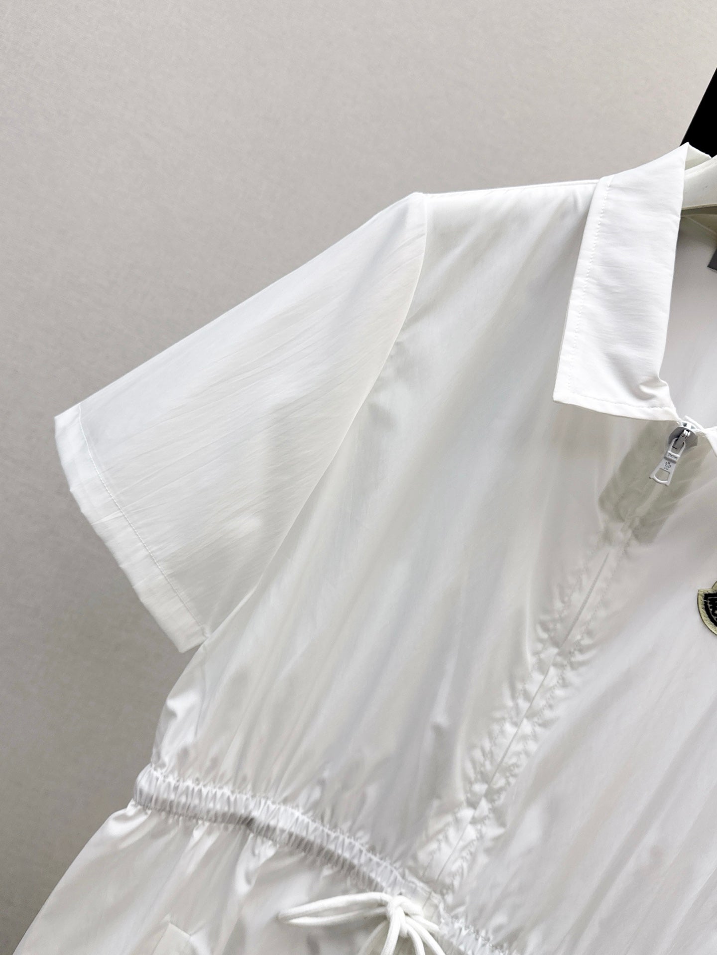 Monc* 25ss drawstring waist shirt dress