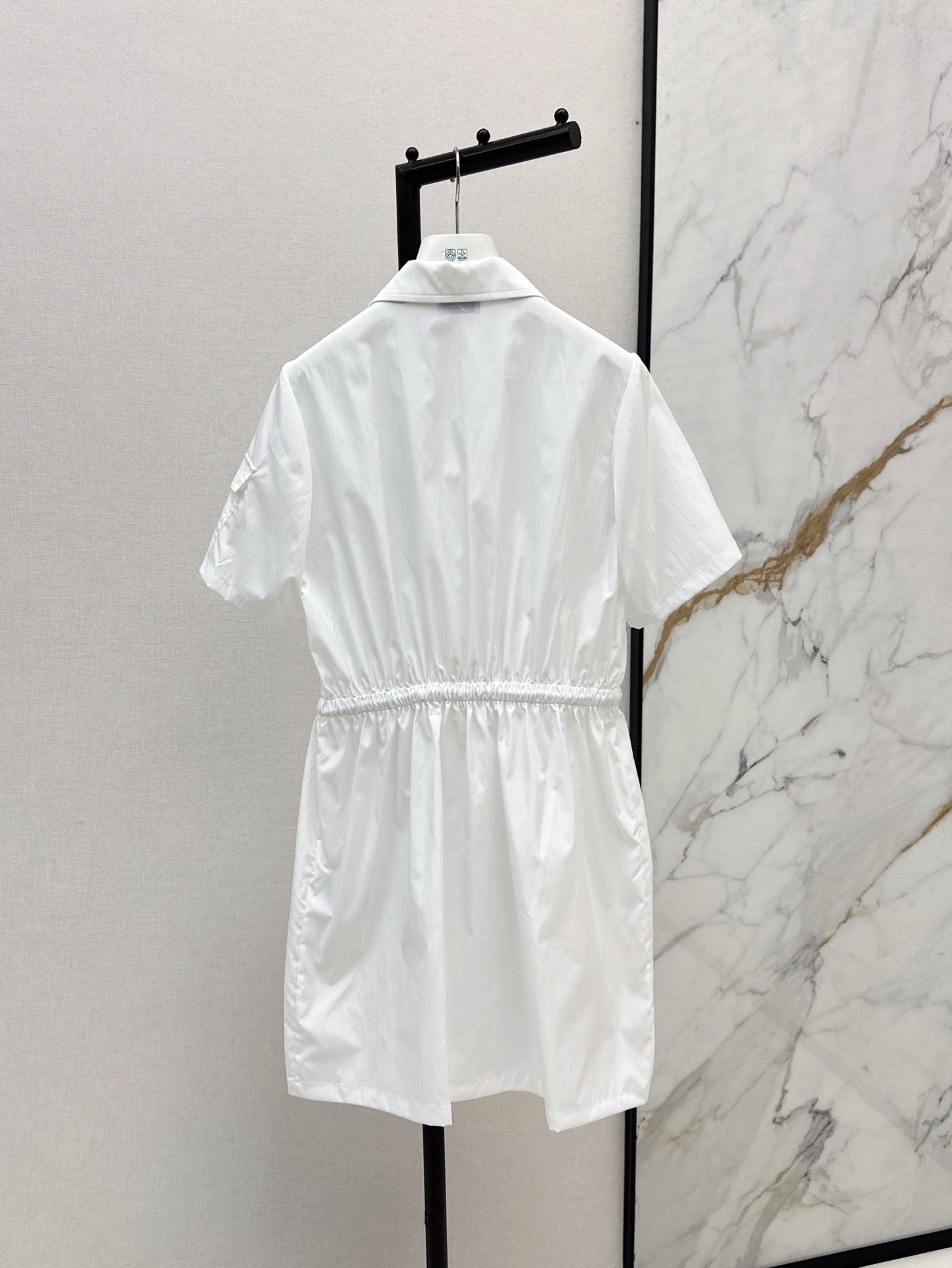 Monc* 25ss drawstring waist shirt dress
