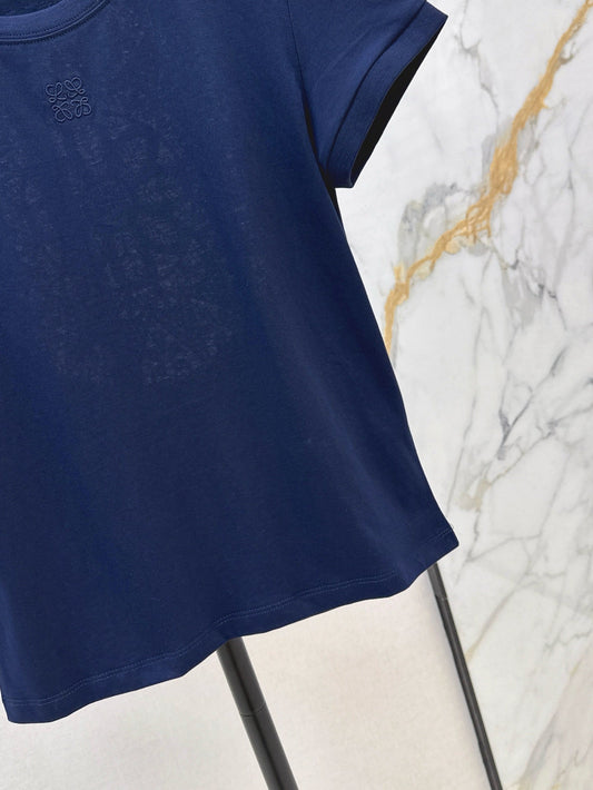 Loe* 25ss lace back cotton t-shirt