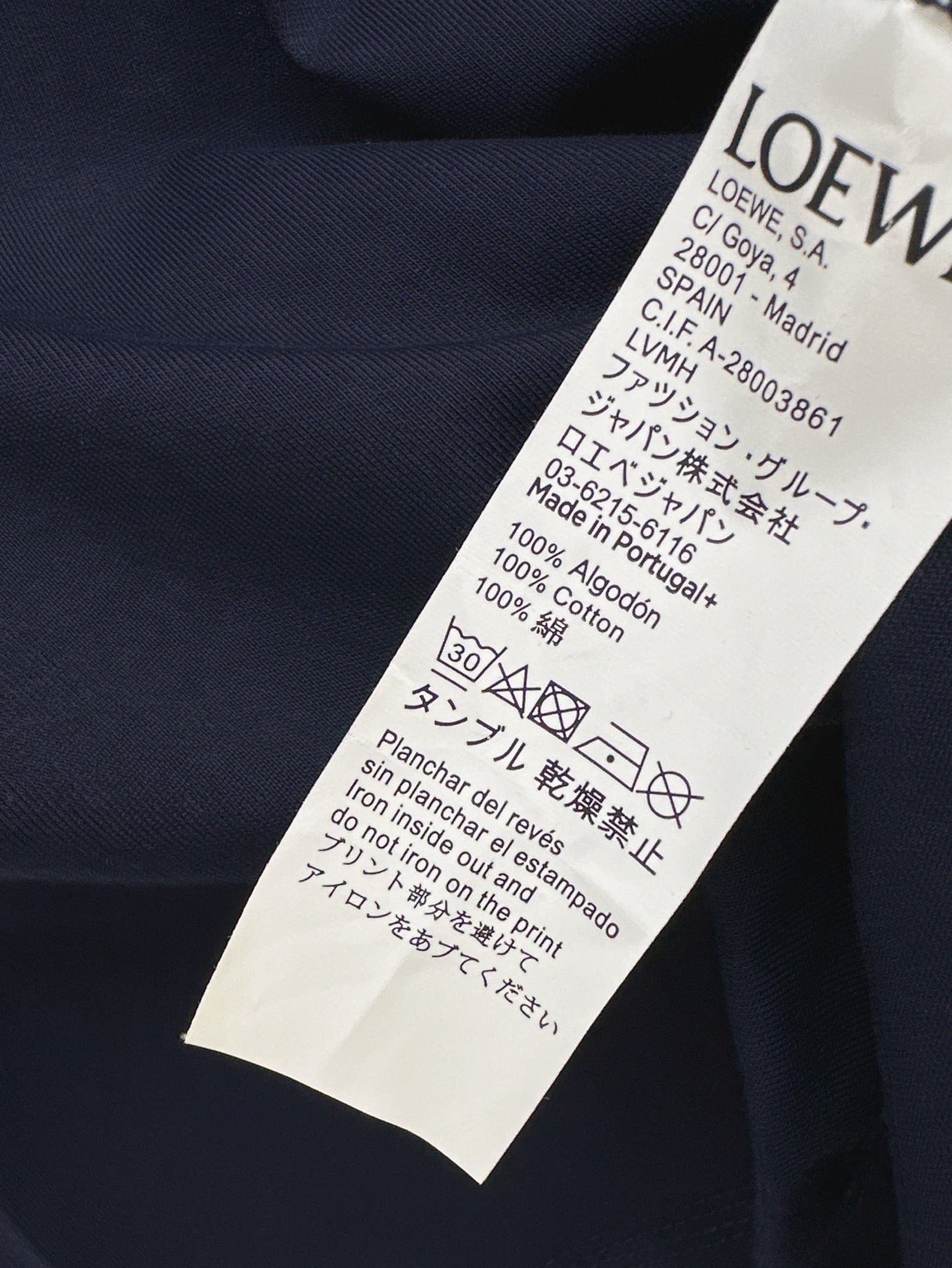 Loe* 25ss lace back cotton t-shirt