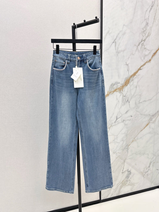 Brune*C 25ss washed denim pants