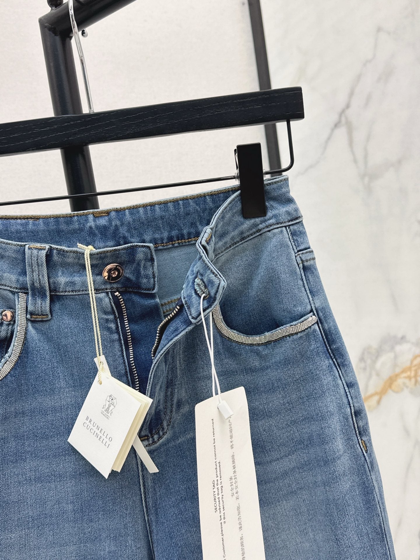 Brune*C 25ss washed denim pants