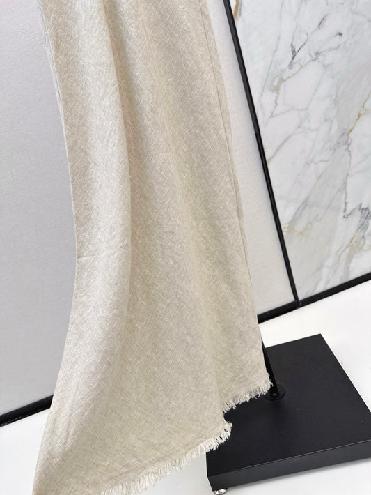 Lor*P 25ss sleeveless raw edge dress