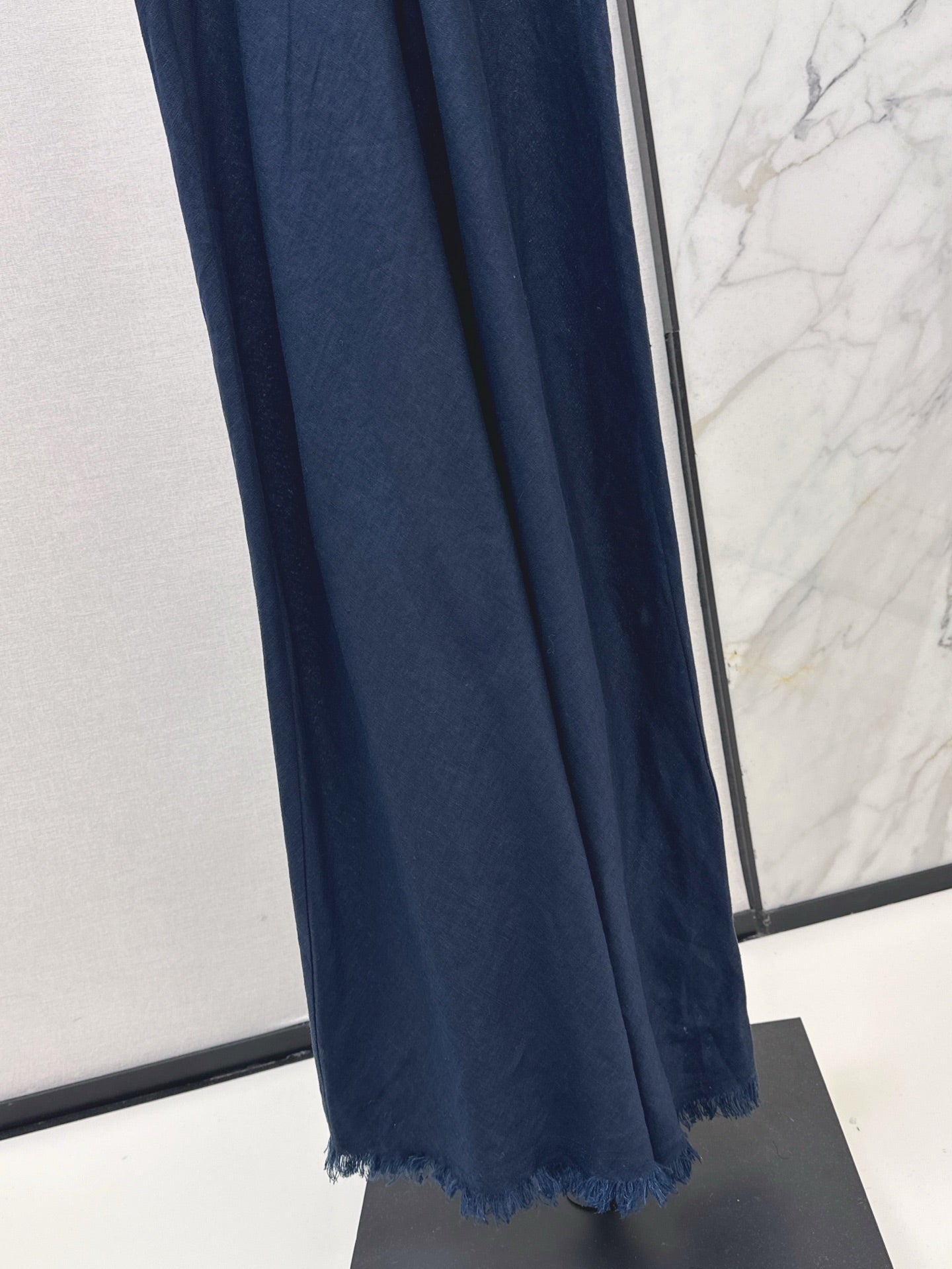 Lor*P 25ss sleeveless raw edge dress