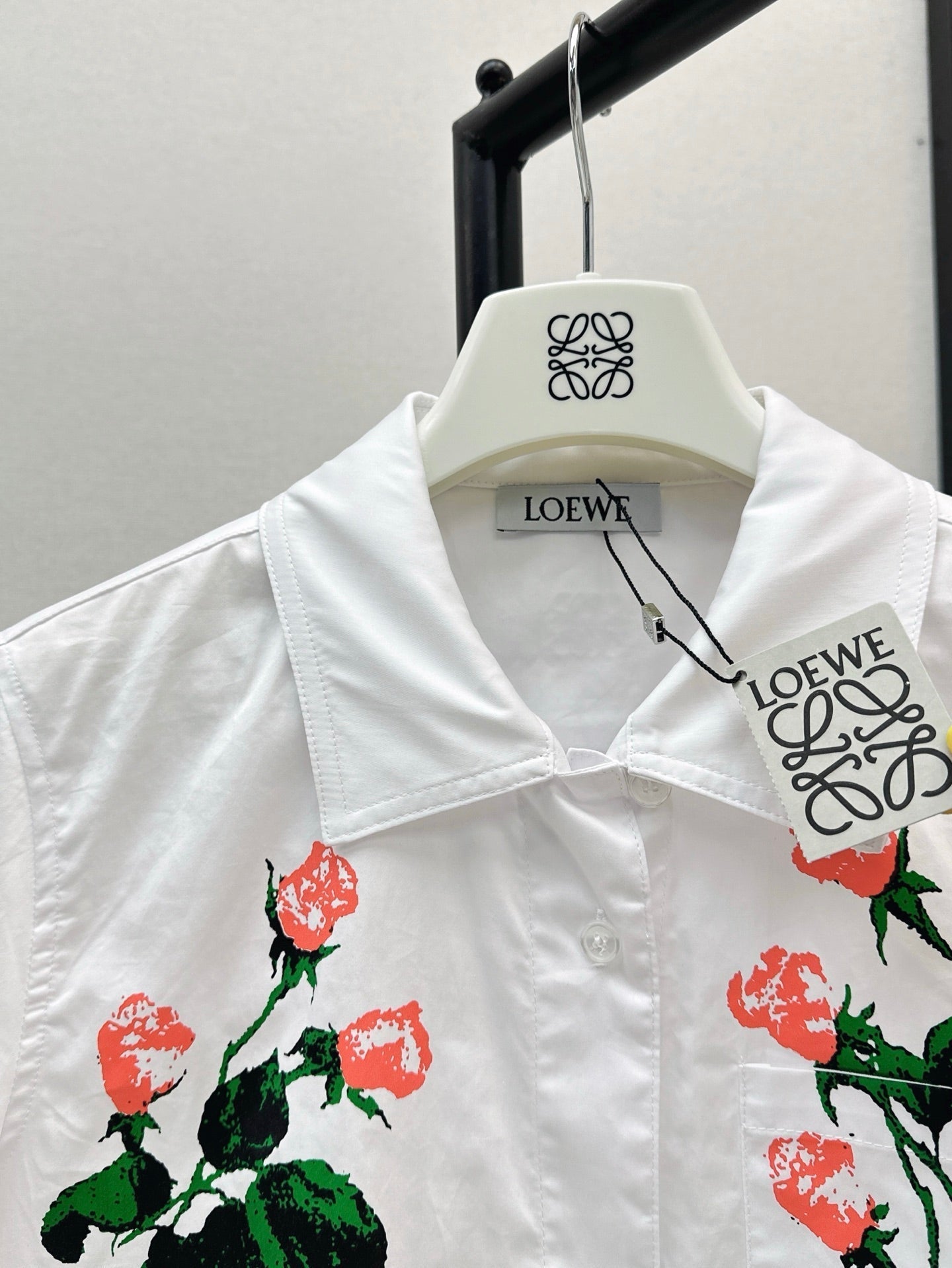 Loe* 25ss floral printed shirt