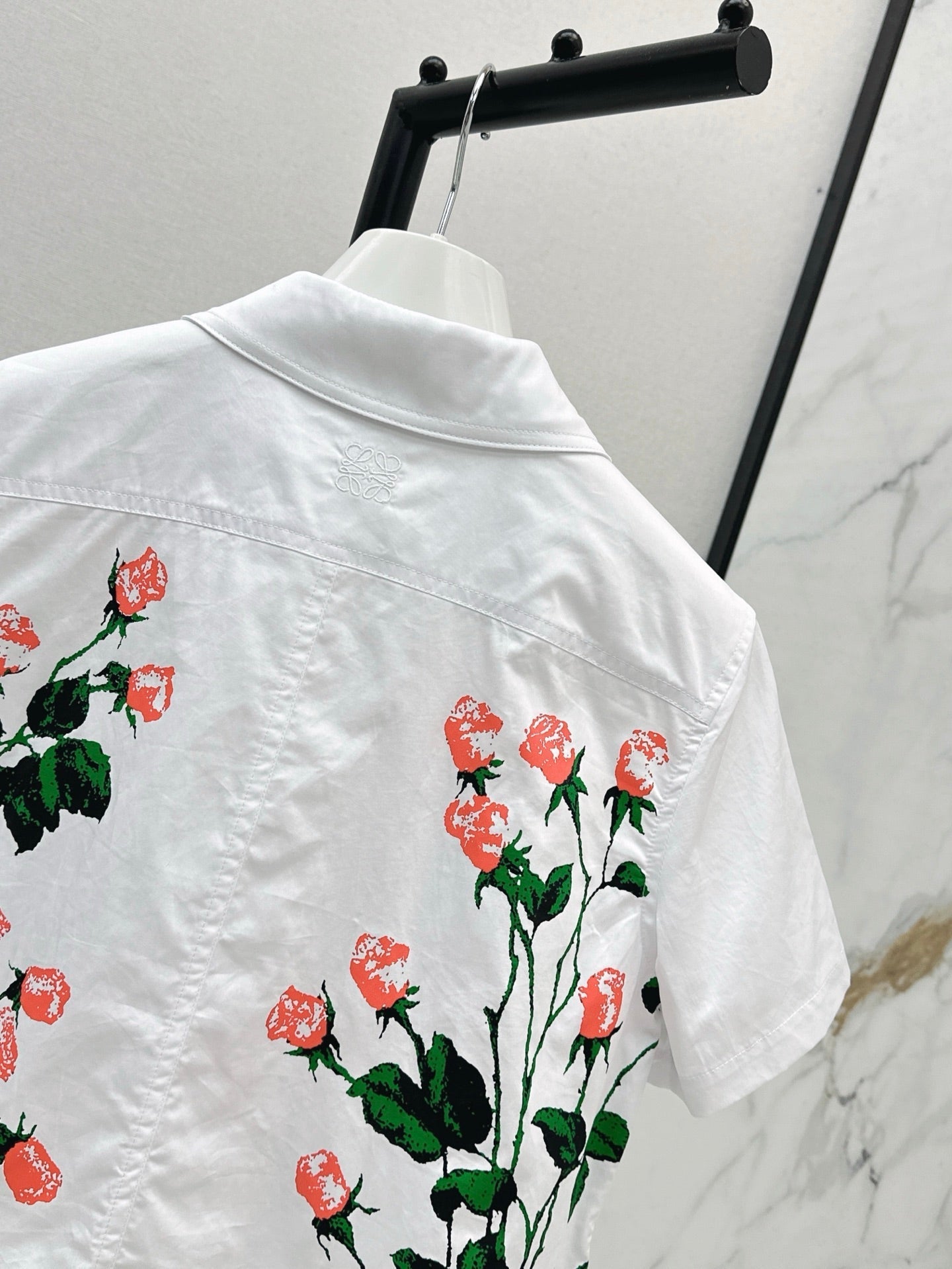 Loe* 25ss floral printed shirt