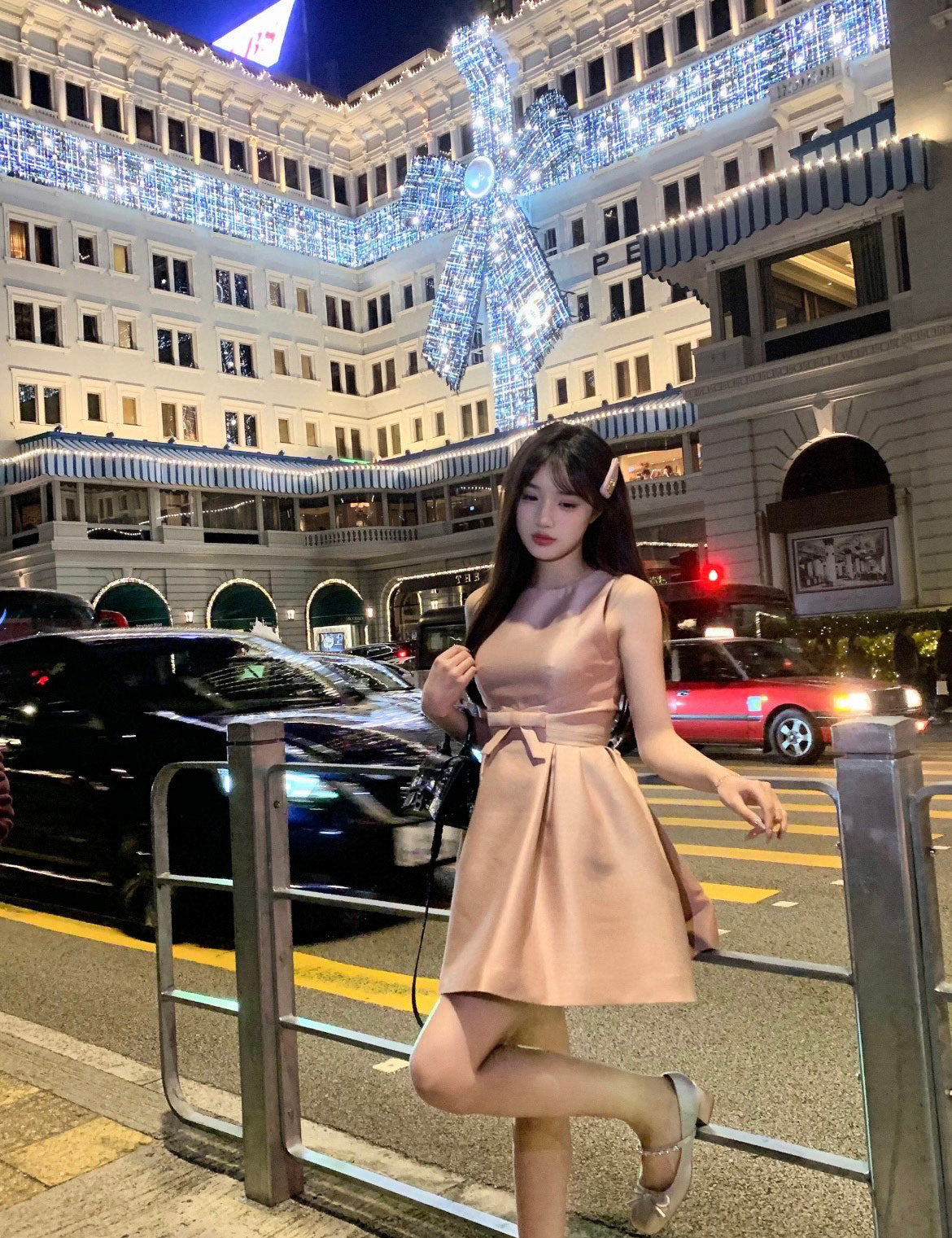 D*r 25ss short bow flared dress