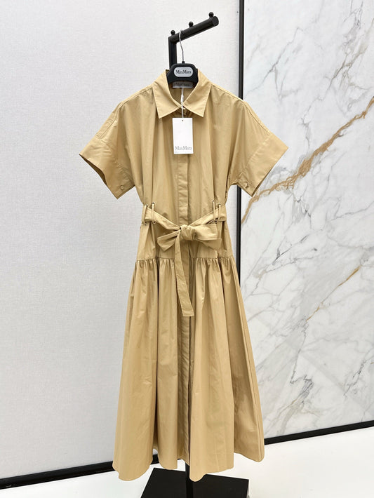MaxM* 25ss belted dress