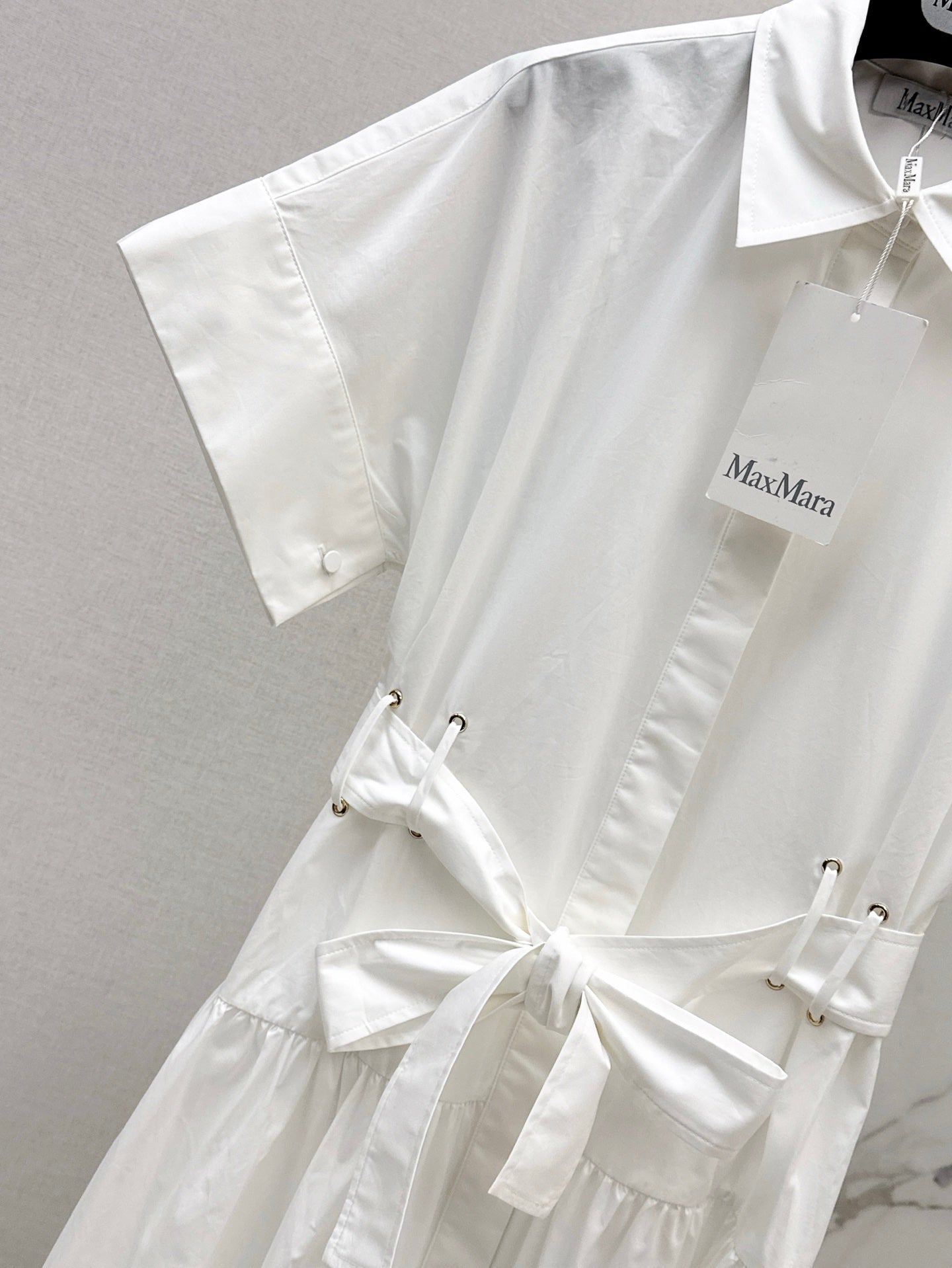 MaxM* 25ss belted dress