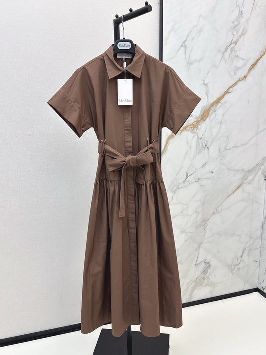 MaxM* 25ss belted dress