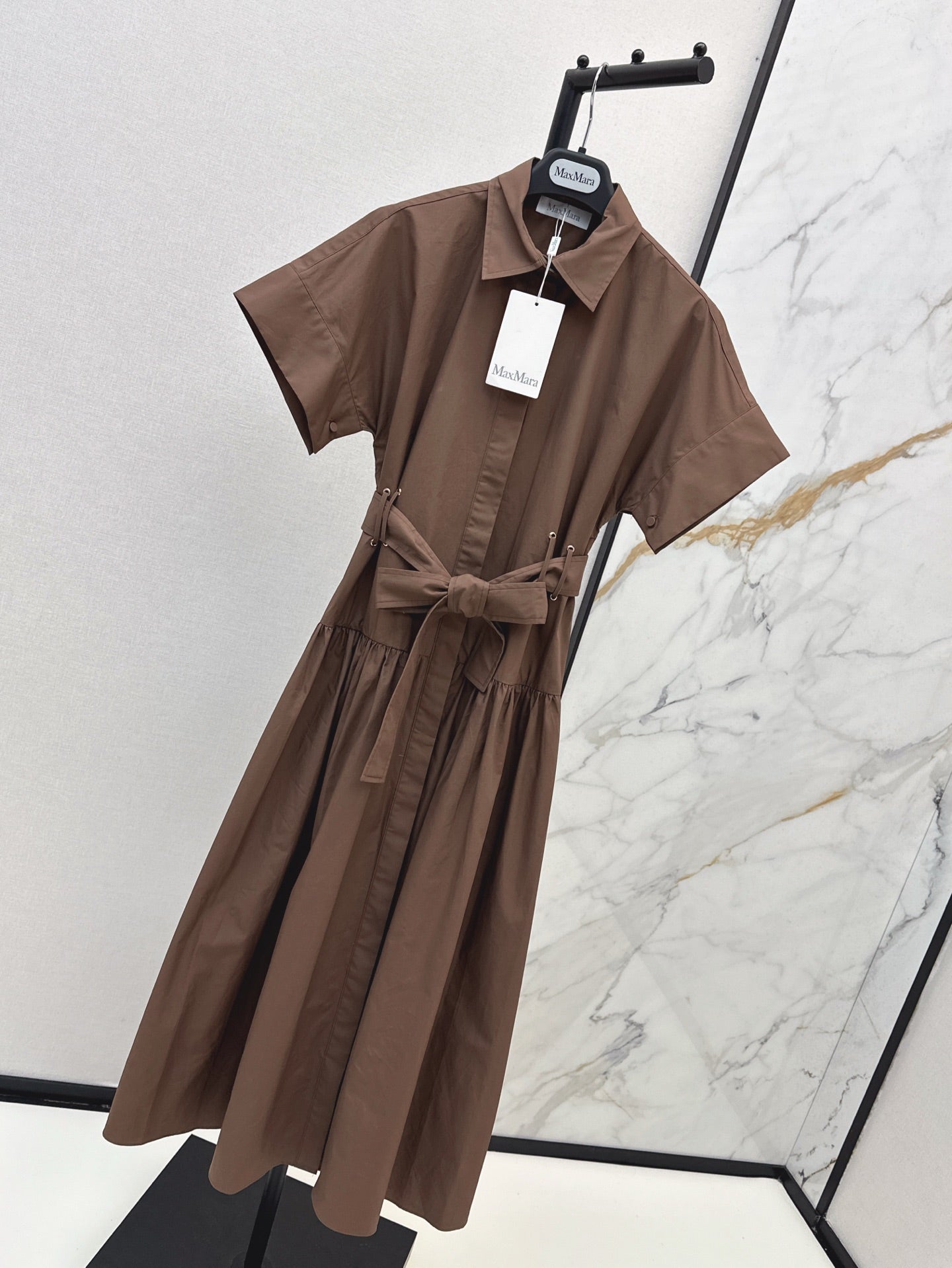MaxM* 25ss belted dress