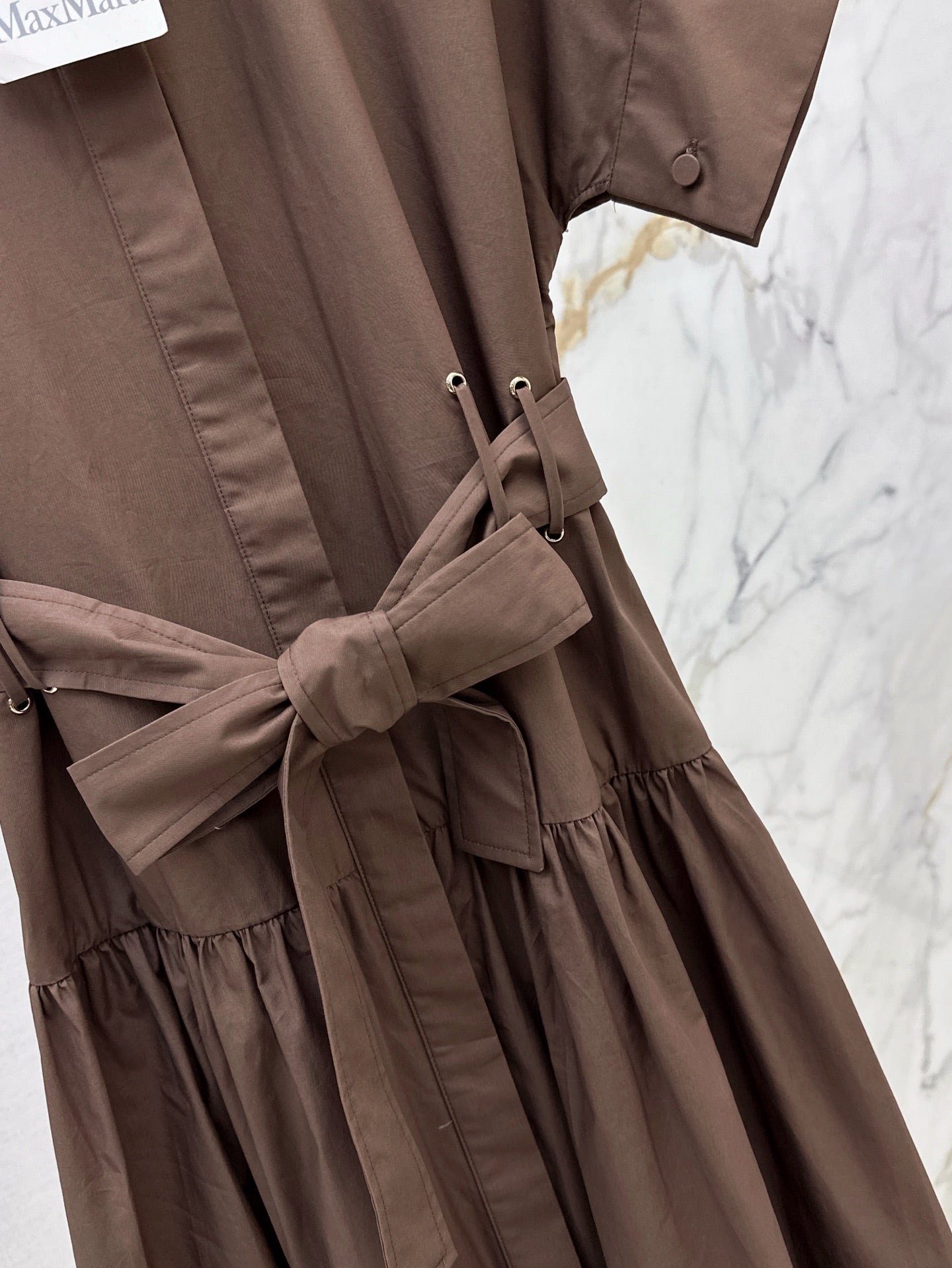 MaxM* 25ss belted dress