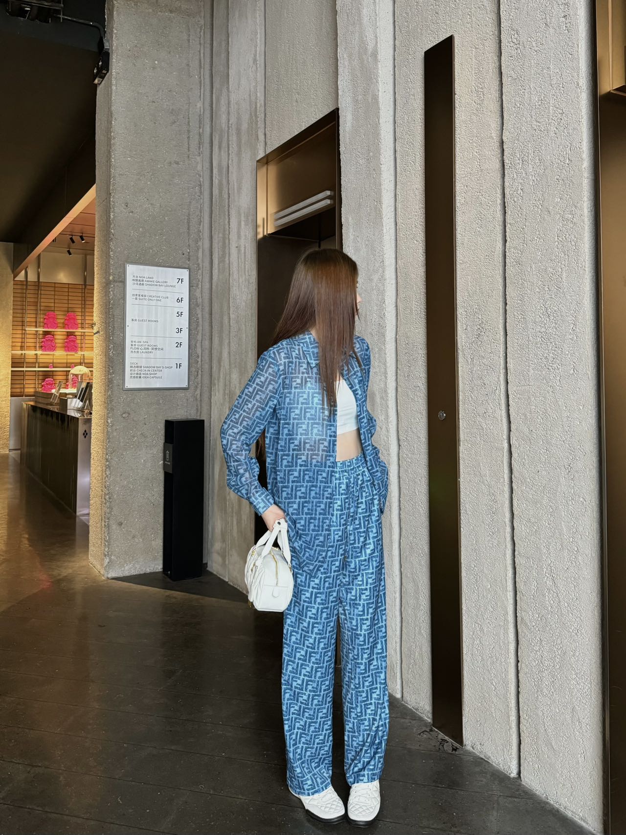 Fd* 25ss FF printed shirt