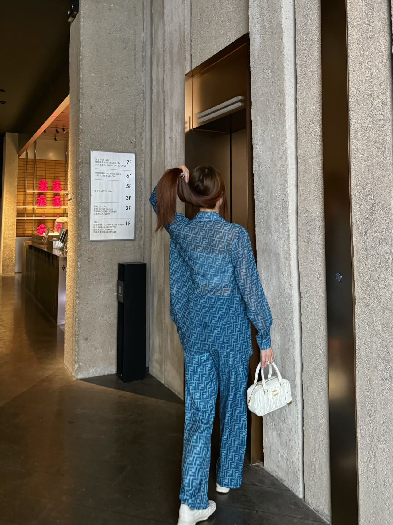 Fd* 25ss FF printed pants