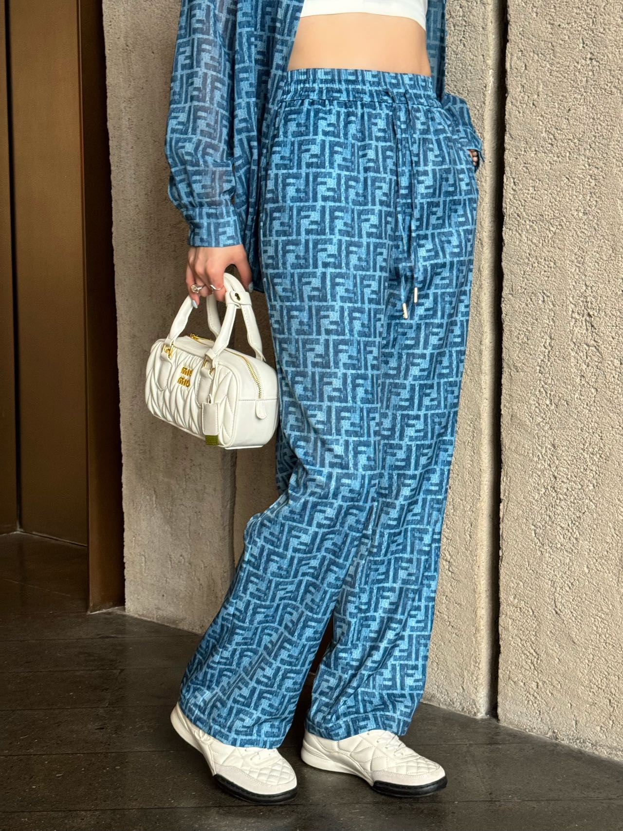 Fd* 25ss FF printed pants