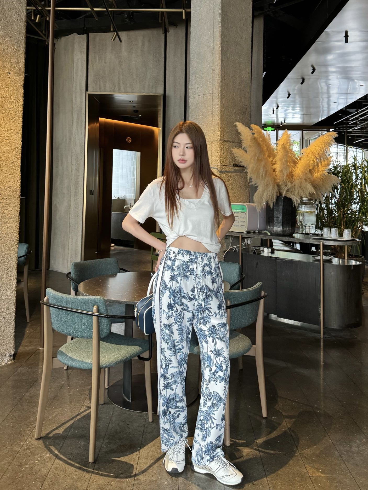 D*r 25ss printed straight pants