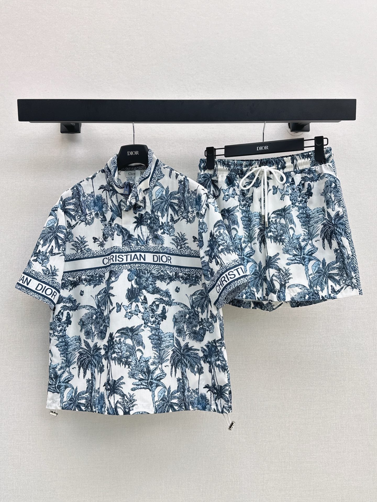 D*r 25ss short-sleeve printed top and shorts suit