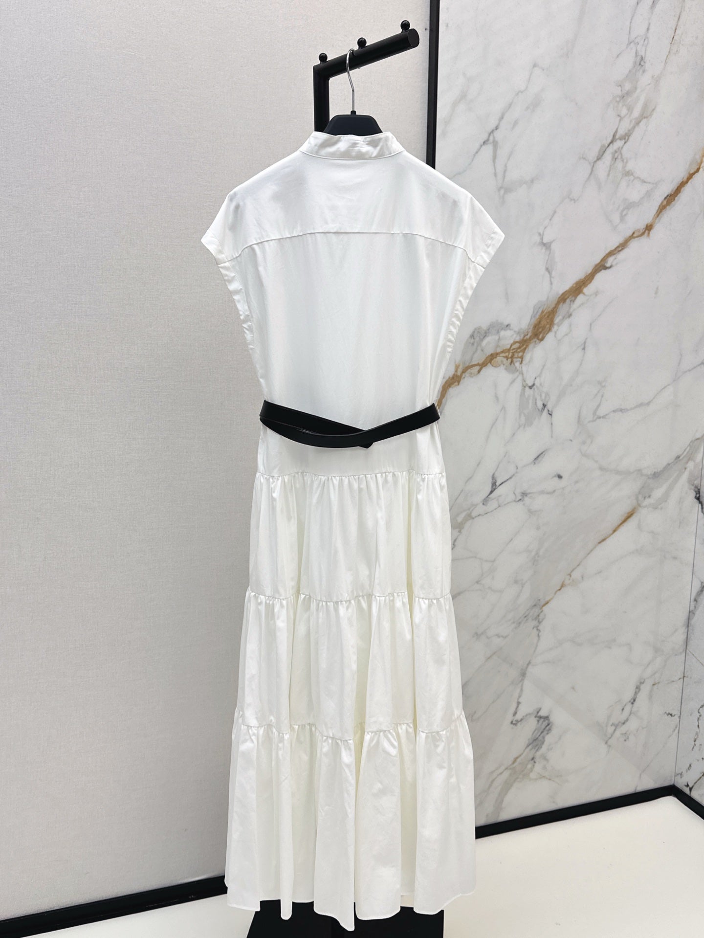 MaxM* 25ss long belted dress