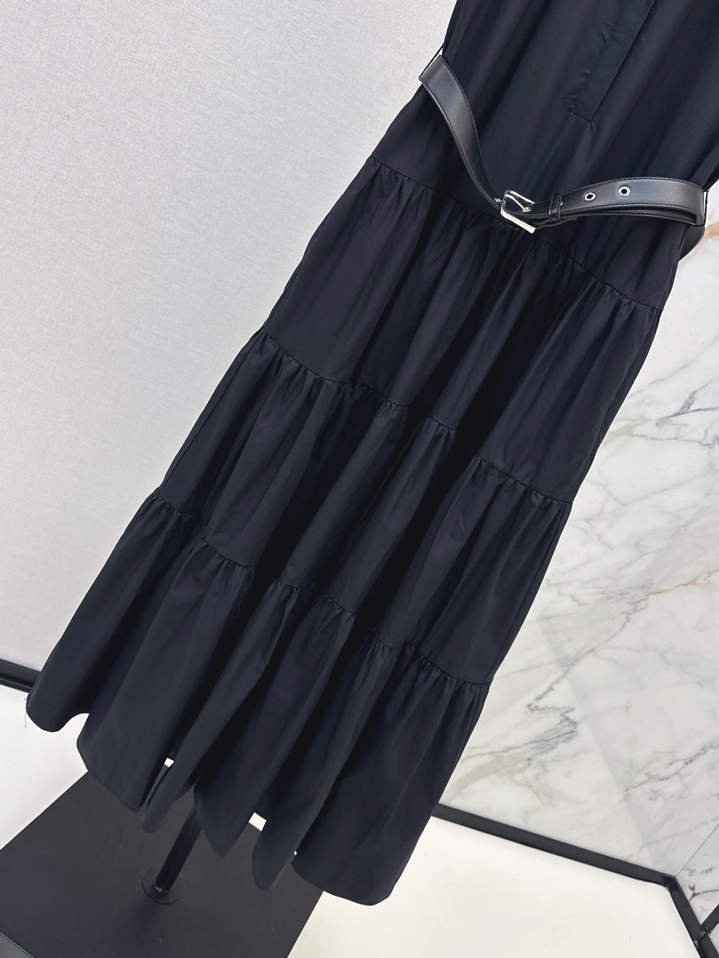 MaxM* 25ss long belted dress