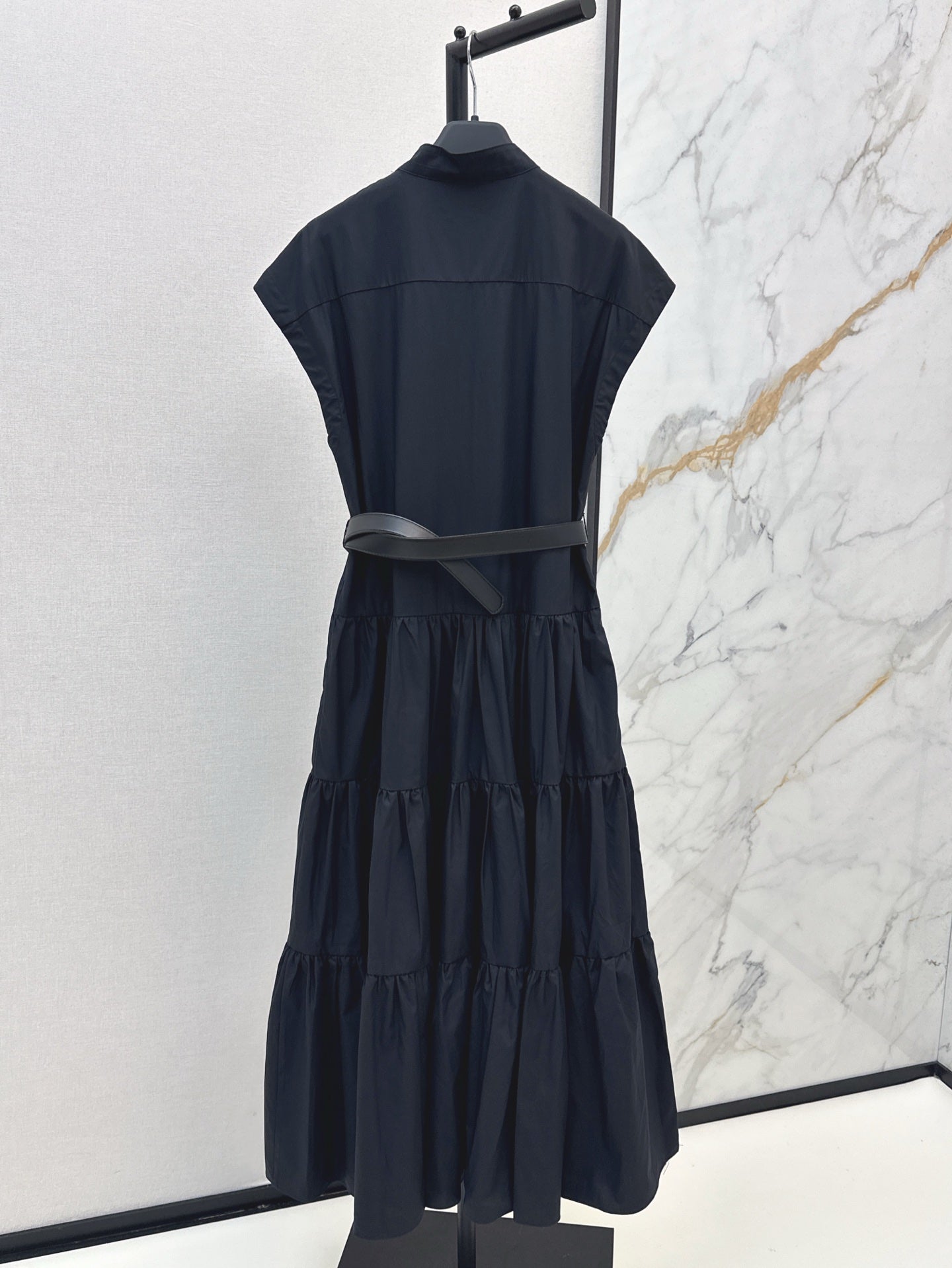 MaxM* 25ss long belted dress