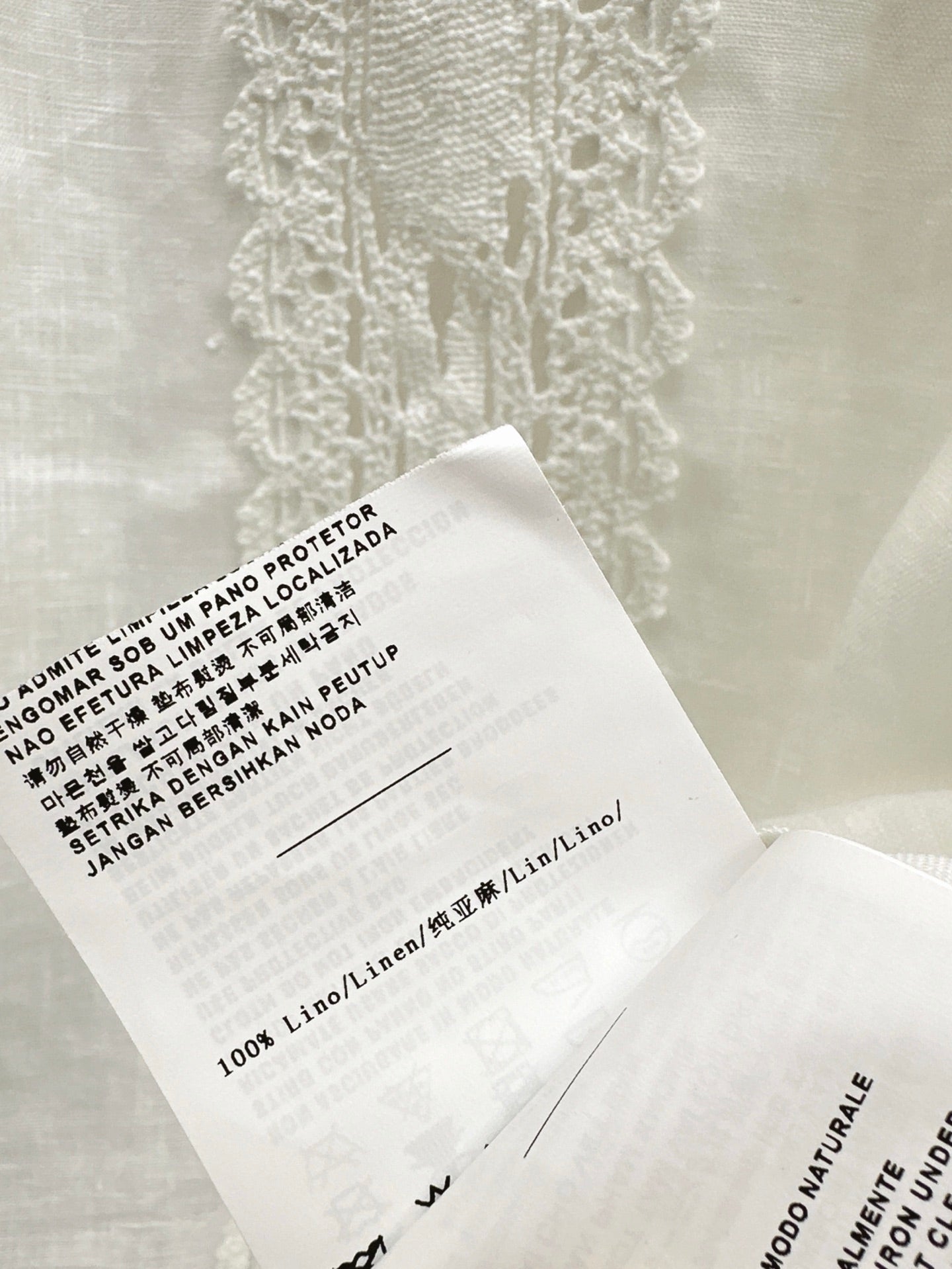 M*u 25ss lace shirt and shorts linen suit